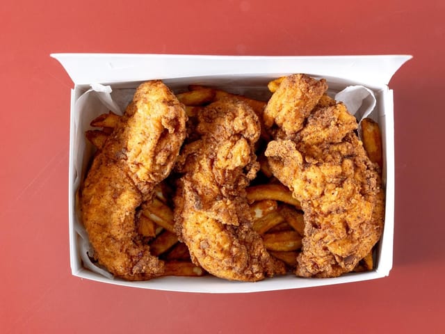 4 Piece Chicken Tenders.