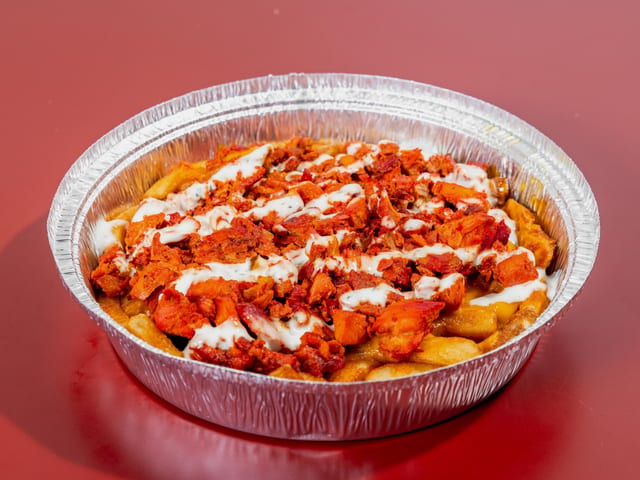 Loaded Fries with Chicken.