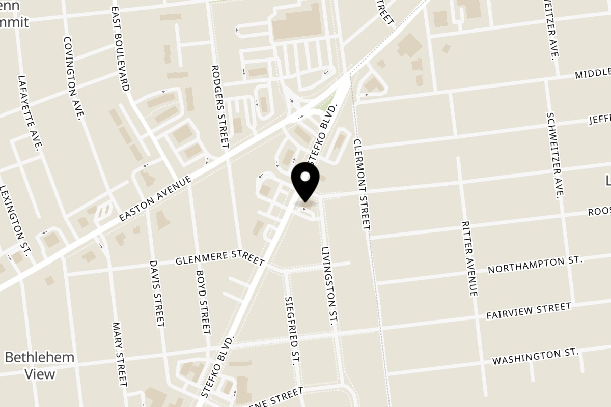 Map showing the location of Elias Grilled Chicken on 2140 Stefko Blvd in Bethlehem